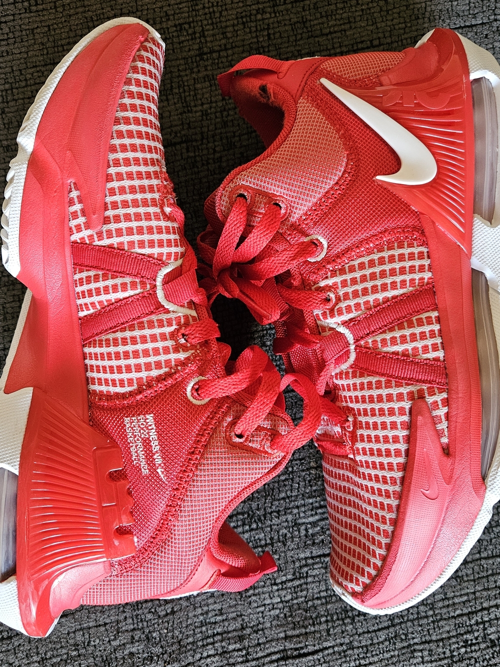 Nike Lebron Witness 7 Basketball Sneakers with White Swoosh US6